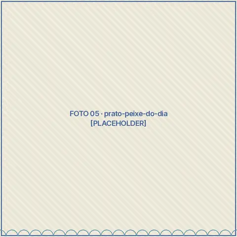 Peixe do dia servido com ceviche de banana-da-terra, gremolata e farofa (foto provisória)